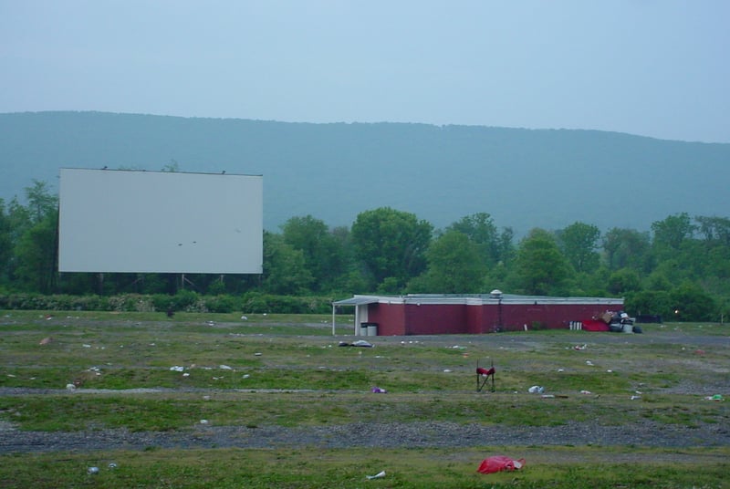 Screen and Projection/Concession House. This was the morning after the Memorial Day Weekend "Dusk to Dawn."