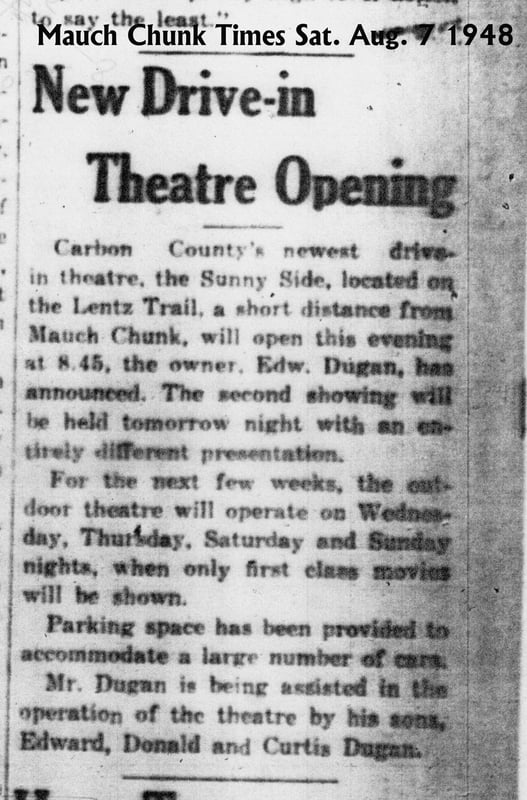 Grand opening article Aug. 6 1948