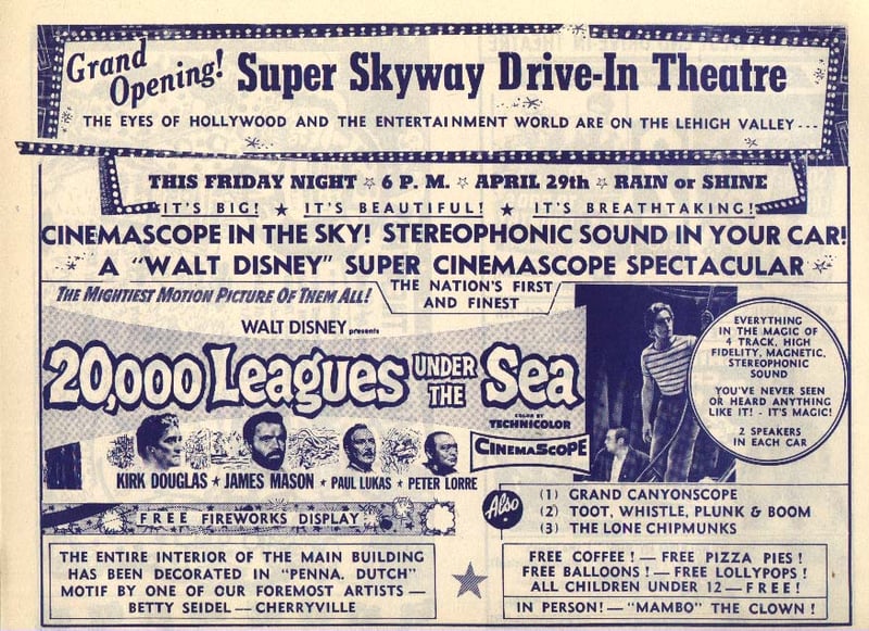 Grand-opening flyer from April 29, 1955.