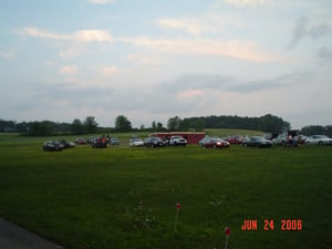 a look at the field from the entrance driveway