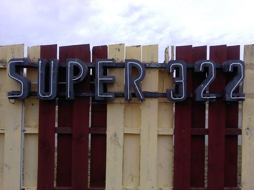 SUPER 322 vintage  neon sign