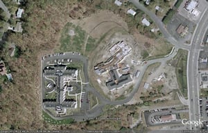 Aerial view of today's location