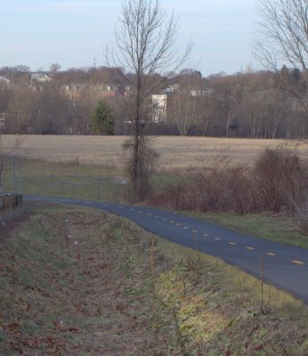 A new bikeway not bisects the new wildlife refuge at the former drive-in site.