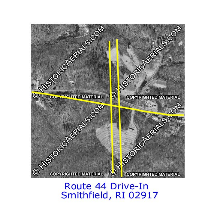 Route 44 drive in.  I-295 and US 44 interchange over the whole area.