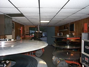 inside view of projection booth