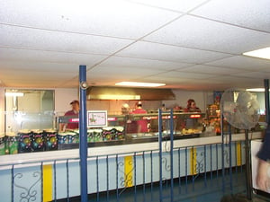 inside view of snack bar