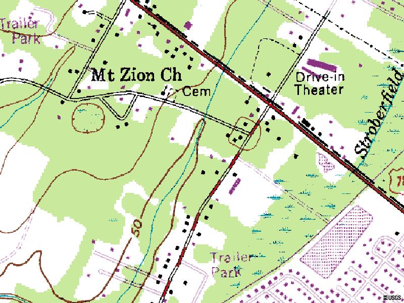 TerraServer map of former site-not portable-corner of US-78 and State Road S-1-10-169