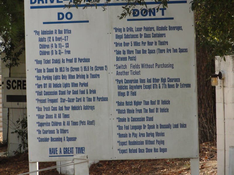 The list of Do's and Don'ts