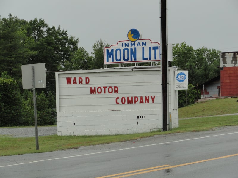 former marquee used by current business