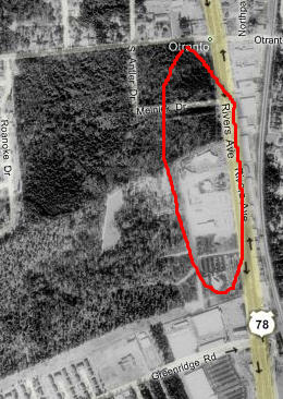 The North 52 Drive-In was located between the 5201 and 5701 block on the west side of North Rivers Avenue and was a graveyard in 1983.  Satellite imagery did not show the North 52 as did the Gateway and Port Drive-Ins.  I know the North 52 was north of No