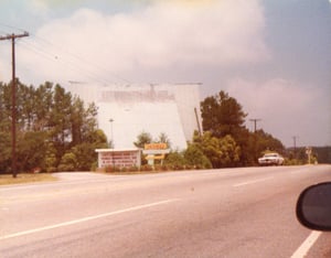 Picture of the Skyway Drive-In that was located in Anderson South Carolina. Image taken around the late 70's early 80's era.