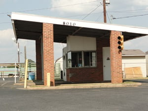 former entrance and ticket booth