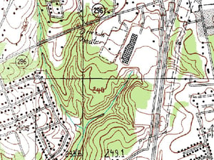 TerraServer map of former site-Reidville Rd off of I-26