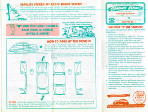 souvenir drive-in guide - side 2