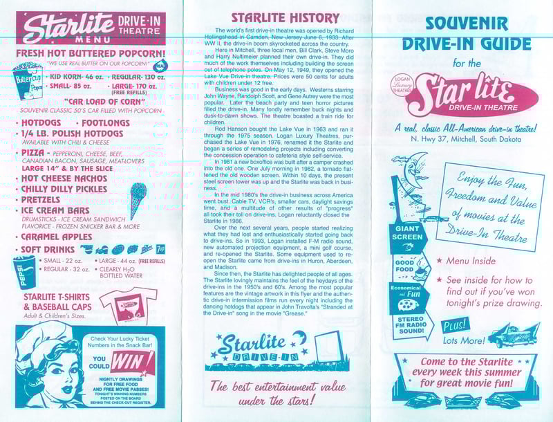 souvenir drive-in guide - side 1