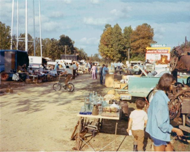 This photo was taken during a flea market event at Tullahoma's Arnold Drive-In.