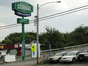 entrance to former site