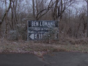 sign at the entrance.