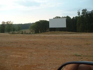 The screen at Birdsong Drive-In. Another screen in the planning stage.