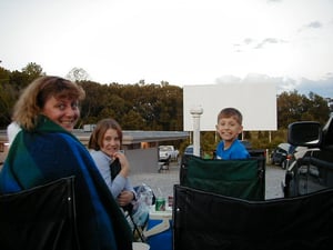 Family enjoying the Broadway Drive-In, Dickson, TN