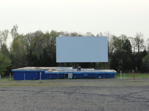 field, screen, and projectionconcession building