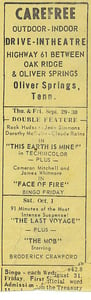 Newspaper advertisement from Morgan County News, 1960