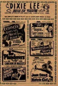 early '50s program(from http://www.geocities.com/moonglow_drivein/index.html)