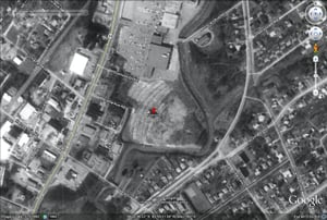 Google Earth image of former site