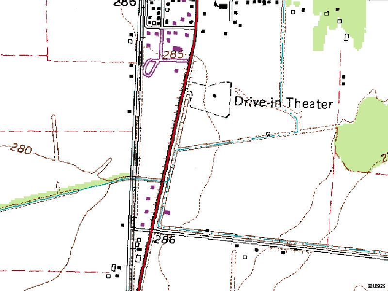 TerraServer map of former site