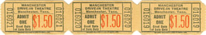 Manchester Drive In  1.50 regular adult admission