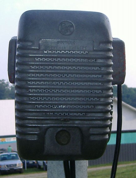 Moonglo Drive-in speaker at the Georgetown Drive-in in Indiana.