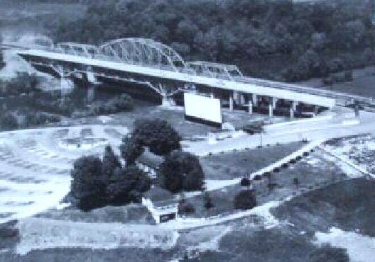 Arial view of river breeze theater