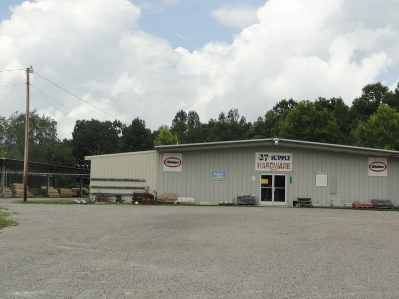 now a hardware store