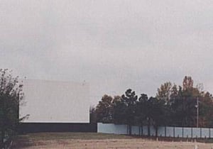 south screen, front rows, and side fence