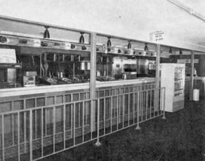 The concession stand interior.