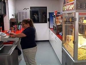 Interior of Concession Sales area