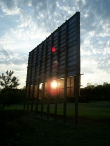 Screen 2 at sunset