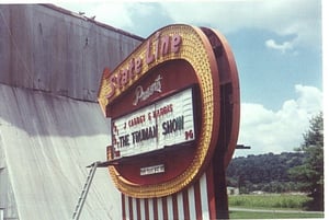marquee and screen tower