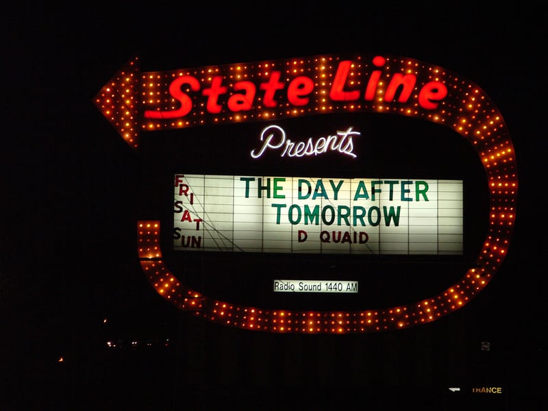 The Stateline Marquee At Night