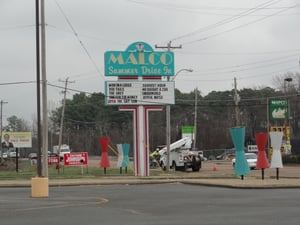 Marquee and entrance