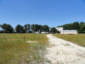 Entering the former site