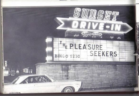 Sunset drive in mid 60s