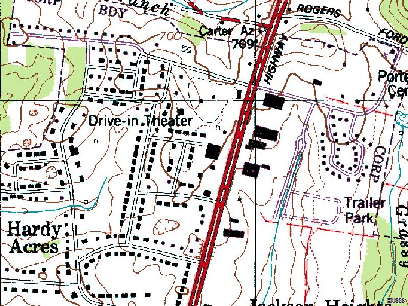 location of site-North side of town on US-31