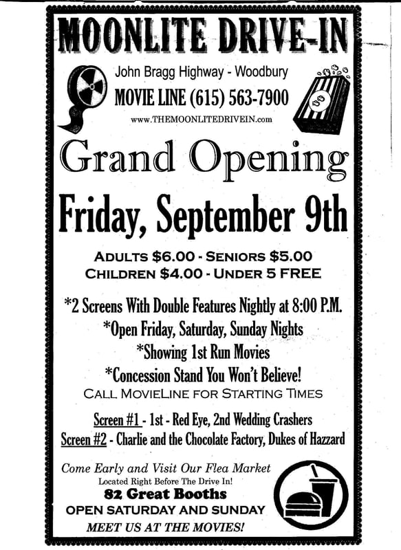 advertisement of the Grand Opening