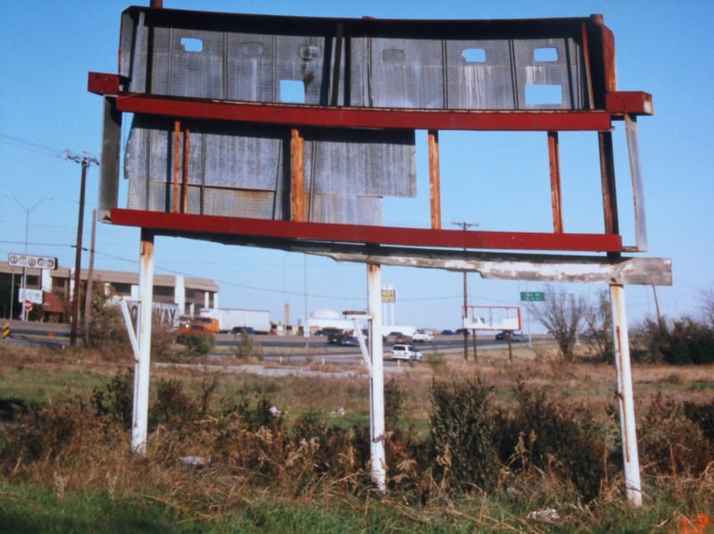 Both Marquees. One close up and one in the background. All is gone now.