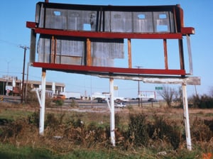 Both Marquees. One close up and one in the background. All is gone now.