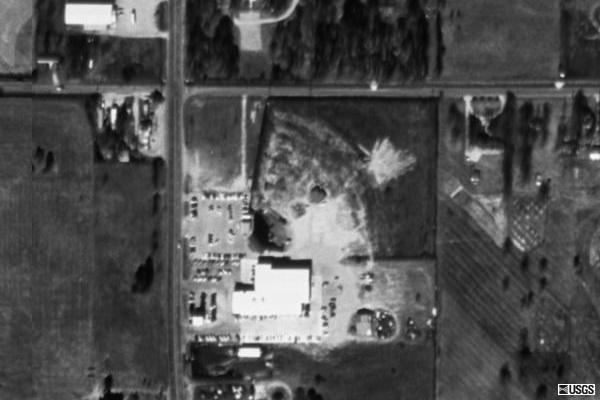 Here is an ariel shot of the location of the 87 Drive-In outside Fredrickburg Texas (south)
