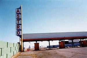 Snack bar burns down.  The Astro does not reopen as a result