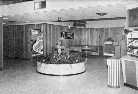 A view of the concession stand.