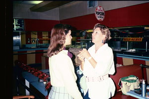 Inside the concession stand